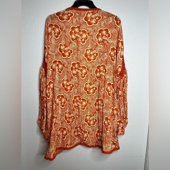 NWT Free People Crinkle Chiffon Kimono Swim Cover Up M/L - Picture 8 of 8